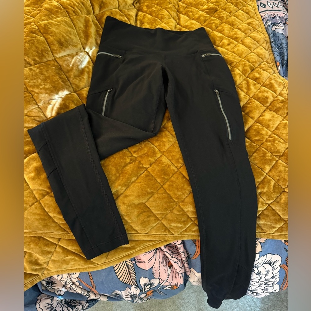 Athleta moto zip leggings